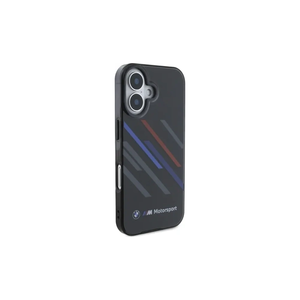 Etui BMW BMHCP16M23HTRAK Apple iPhone 16 Plus hardcase Motorsport IML Random Stripes czarny/black