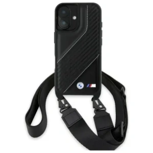 Kup BMW BMHCP16M23PSCCK Apple iPhone 16 Plus hardcase M Edition Carbon Stripe & Strap negru - BMW749 - {ean13} - Sklep Home Screen