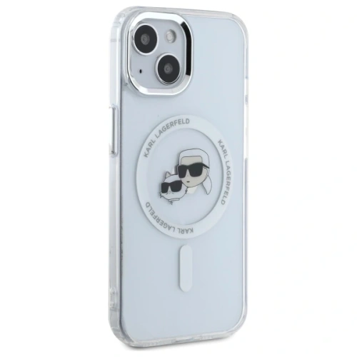 Kup Karl Lagerfeld KLHMP15SHLSKCH Apple iPhone 15 Hardcase IML Metall Karl&Choupette Kopf MagSafe weiß - KLD21831 - {ean13} - Sklep Home Screen