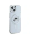 Buy Karl Lagerfeld KLHMP15SHLSKCH Apple iPhone 15 hardcase IML Metal Karl&Choupette Head MagSafe white - KLD21831 - {ean13} - Home Screen Store Europe
