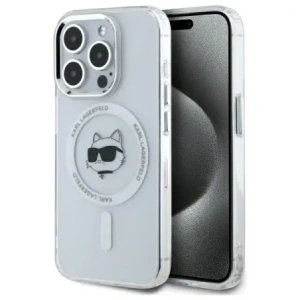 Kup Karl Lagerfeld KLHMP15XHLSCHH Apple iPhone 15 Pro Max kemény hátlap IML Metal Choupette Head MagSafe fehér - KLD21832 - {ean13} - Sklep Home Screen