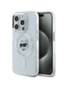 Etui Karl Lagerfeld KLHMP15XHLSCHH Apple iPhone 15 Pro Max hardcase IML Metal Choupette Head MagSafe biały/white