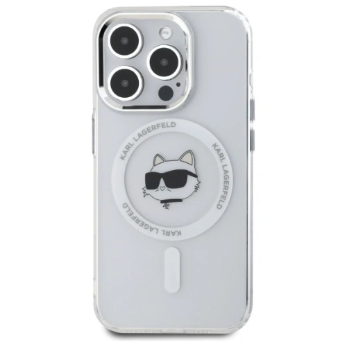 Kup Etui Karl Lagerfeld KLHMP15XHLSCHH Apple iPhone 15 Pro Max hardcase IML Metal Choupette Head MagSafe bílý/white - KLD21832 - {ean13} - Sklep Home Screen