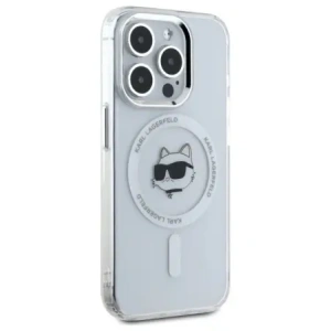Kup Karl Lagerfeld KLHMP15XHLSCHH Apple iPhone 15 Pro Max Hartschale IML Metall Choupette Kopf MagSafe weiß - KLD21832 - {ean13} - Sklep Home Screen