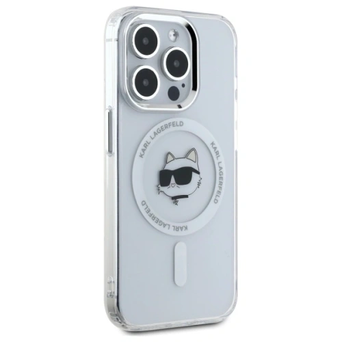 Kup Etui Karl Lagerfeld KLHMP15XHLSCHH Apple iPhone 15 Pro Max hardcase IML Metal Choupette Head MagSafe bílý/white - KLD21832 - {ean13} - Sklep Home Screen