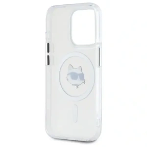 Kup Karl Lagerfeld KLHMP15XHLSCHH Apple iPhone 15 Pro Max Hartschale IML Metall Choupette Kopf MagSafe weiß - KLD21832 - {ean13} - Sklep Home Screen
