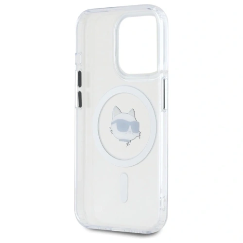 Kup Karl Lagerfeld KLHMP15XHLSCHH Apple iPhone 15 Pro Max Hartschale IML Metall Choupette Kopf MagSafe weiß - KLD21832 - {ean13} - Sklep Home Screen
