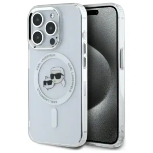 Kup Karl Lagerfeld KLHMP15XHLSKCH Apple iPhone 15 Pro Max kemény hátlap IML Fém Karl&Choupette Fej MagSafe fehér - KLD21833 - {ean13} - Sklep Home Screen