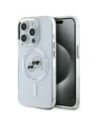 Etui Karl Lagerfeld KLHMP15XHLSKCH Apple iPhone 15 Pro Max hardcase IML Metal Karl&Choupette Head MagSafe biały/white