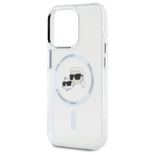 Kup Karl Lagerfeld KLHMP15XHLSKCH Apple iPhone 15 Pro Max Hardcase IML Metall Karl&Choupette Kopf MagSafe weiß - KLD21833 - {ean13} - Sklep Home Screen