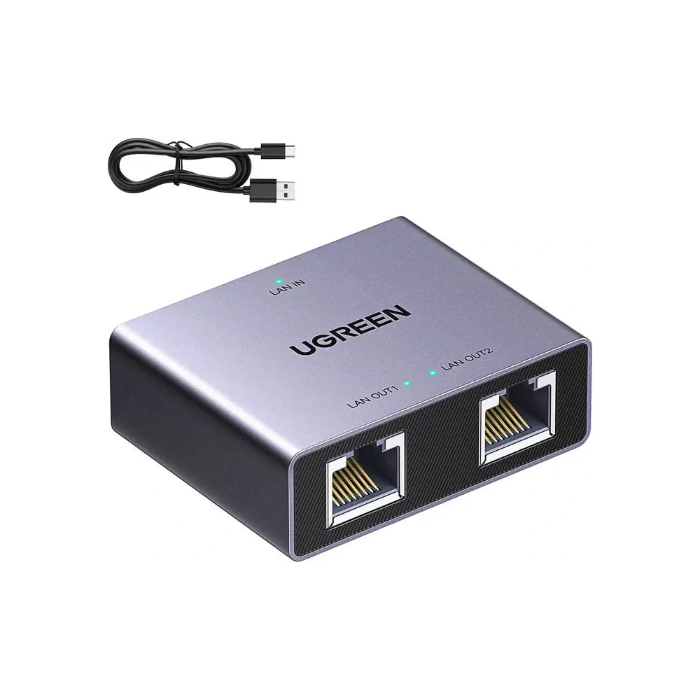 Adapter rozgałęźnik Ethernet UGREEN NW301 (1x2)