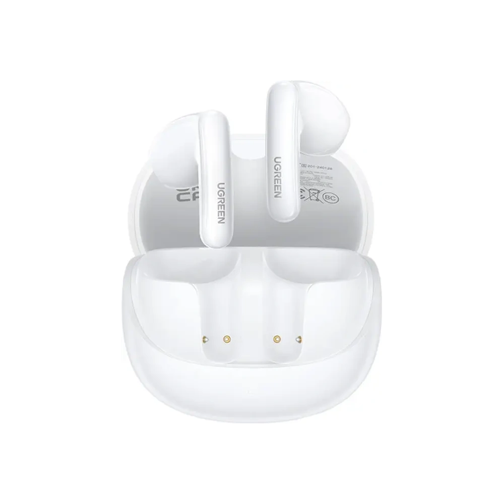 Bezprzewodowe słuchawki douszne UGREEN HiTune H6 Pro Hybrid z redukcją szumów WS203 (białe)