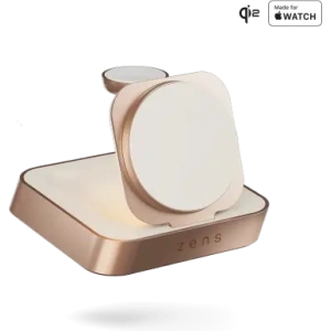 Buy ZENS Nightstand Charger Pro 2 Qi2 15W MagSafe wireless charger (copper) - ZENS37 - {ean13} - Home Screen Store Europe