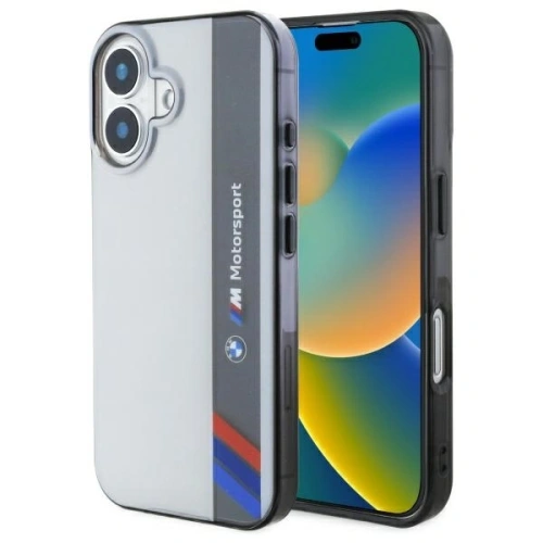Kup Etui BMW BMHCP16S23HTFEG Apple iPhone 16 hardcase Motorsport IML Vertical Stripe šedá/grey - BMW750 - {ean13} - Sklep Home Screen
