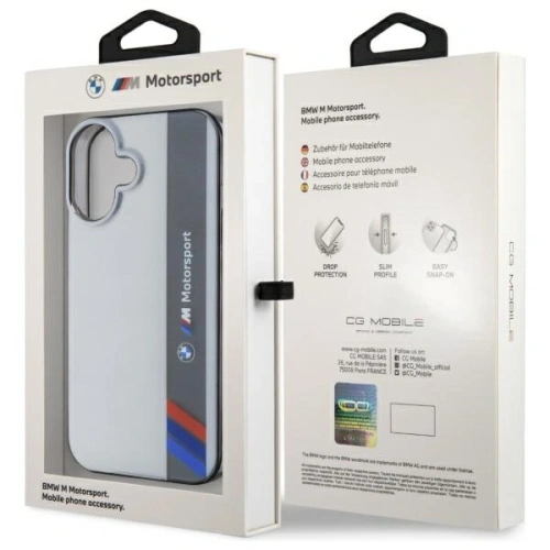 Kup Etui BMW BMHCP16S23HTFEG Apple iPhone 16 hardcase Motorsport IML Vertical Stripe šedá/grey - BMW750 - {ean13} - Sklep Home Screen