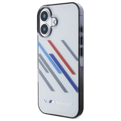 Kup Etui BMW BMHCP16S23HTRAG Apple iPhone 16 hardcase Motorsport IML Random Stripes szary/grey - BMW751 - {ean13} - Sklep Home Screen