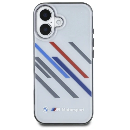 Kup Etui BMW BMHCP16S23HTRAG Apple iPhone 16 hardcase Motorsport IML Random Stripes szary/grey - BMW751 - {ean13} - Sklep Home Screen