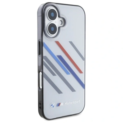 Kup Etui BMW BMHCP16S23HTRAG Apple iPhone 16 hardcase Motorsport IML Random Stripes szary/grey - BMW751 - {ean13} - Sklep Home Screen