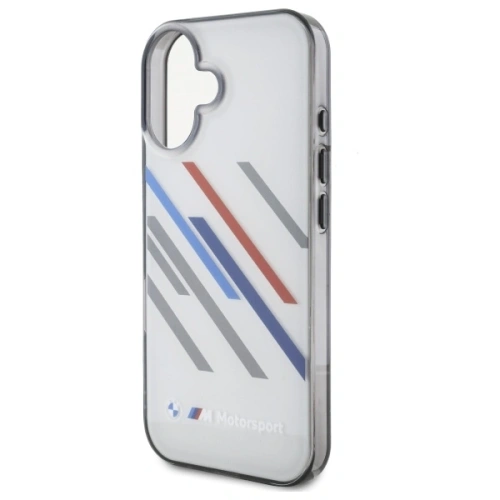 Kup Etui BMW BMHCP16S23HTRAG Apple iPhone 16 hardcase Motorsport IML Random Stripes szary/grey - BMW751 - {ean13} - Sklep Home Screen