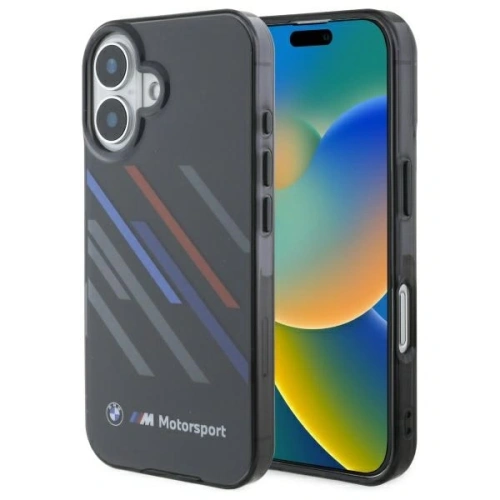 Kup Etui BMW BMHCP16S23HTRAK Apple iPhone 16 hardcase Motorsport IML Random Stripes černý/black - BMW752 - {ean13} - Sklep Home Screen