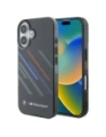 BMW BMHCP16S23HTRAK Apple iPhone 16 hardcase Motorsport IML Random Stripes black
