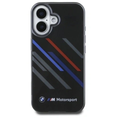 Kup Etui BMW BMHCP16S23HTRAK Apple iPhone 16 hardcase Motorsport IML Random Stripes černý/black - BMW752 - {ean13} - Sklep Home Screen