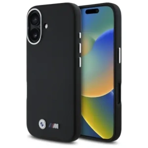 Buy BMW BMHCP16S23PMWK Apple iPhone 16 hardcase M Smooth Full Wrapped Metal black - BMW753 - {ean13} - Home Screen Store Europe