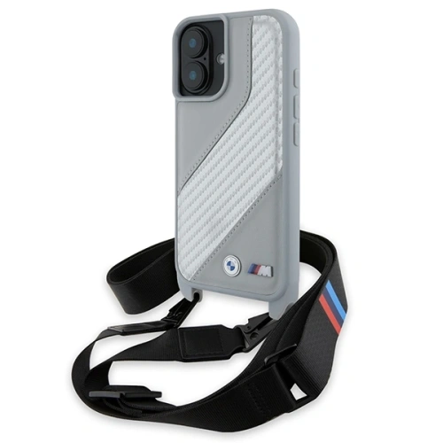 Kup Etui BMW BMHCP16S23PSCCG Apple iPhone 16 hardcase M Edition Carbon Stripe & Strap šedý/grey - BMW754 - {ean13} - Sklep Home Screen