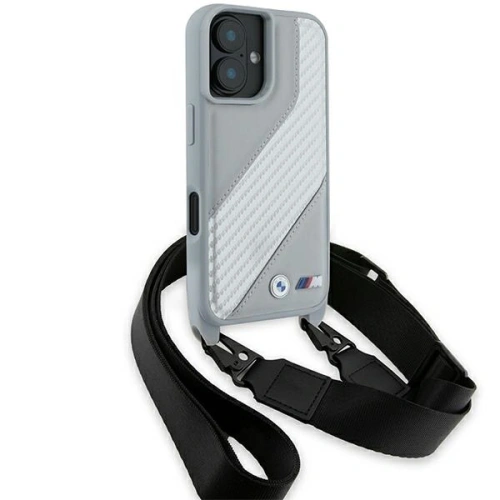 Kup Etui BMW BMHCP16S23PSCCG Apple iPhone 16 hardcase M Edition Carbon Stripe & Strap šedý/grey - BMW754 - {ean13} - Sklep Home Screen