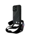 Etui BMW BMHCP16S23PSCCK Apple iPhone 16 hardcase M Edition Carbon Stripe & Strap černý/black