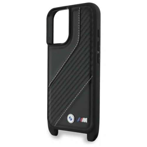 Buy BMW BMHCP16S23PSCCK Apple iPhone 16 hardcase M Edition Carbon Stripe & Strap black - BMW755 - {ean13} - Home Screen Store Europe