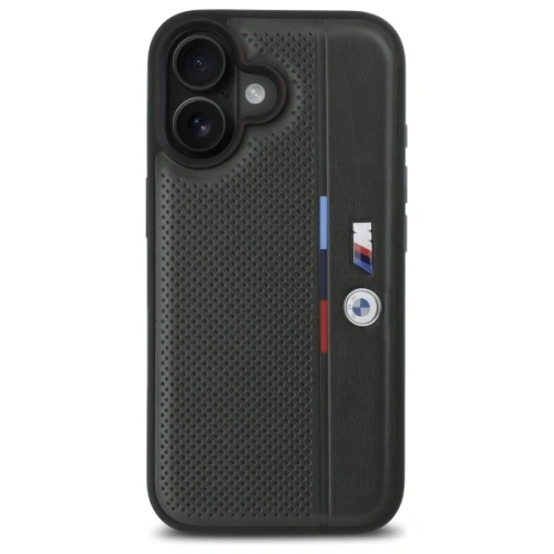 Buy BMW BMHCP16S23PUPVA Apple iPhone 16 hardcase M Perforated Tricolor Detail Line anthracite - BMW756 - {ean13} - Home Screen Store Europe