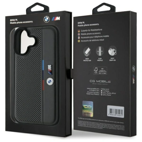 Kup BMW BMHCP16S23PUPVA Apple iPhone 16 Hardcase M Perforierte Tricolor Detaillinie Anthrazit - BMW756 - {ean13} - Sklep Home Screen