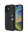 BMW BMHCP16S23PUPVK Apple iPhone 16 Hardcase M Perforierte Tricolor Detaillinie schwarz