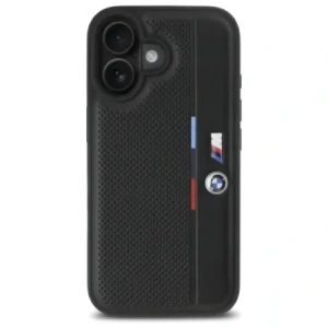 Kup BMW BMHCP16S23PUPVK Apple iPhone 16 kemény tok M Perforált Tricolor Detail Line fekete - BMW757 - {ean13} - Sklep Home Screen