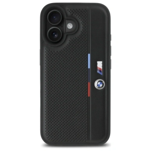 Kup BMW BMHCP16S23PUPVK Apple iPhone 16 hardcase M Detaliu perforat tricolor linie negru - BMW757 - {ean13} - Sklep Home Screen