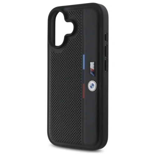 Kup BMW BMHCP16S23PUPVK Apple iPhone 16 hardcase M Detaliu perforat tricolor linie negru - BMW757 - {ean13} - Sklep Home Screen