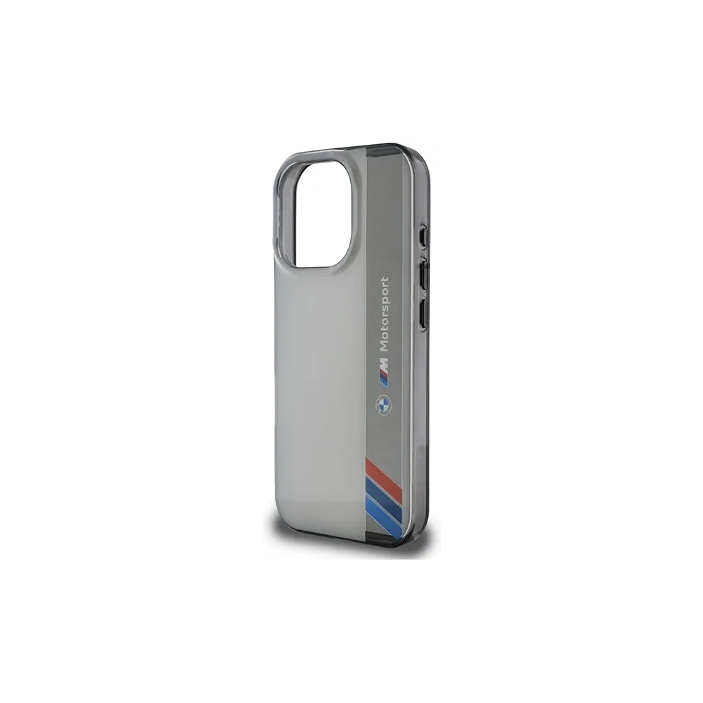 Etui BMW BMHCP16X23HTFEG Apple iPhone 16 Pro Max hardcase Motorsport IML Vertical Stripe szary/grey