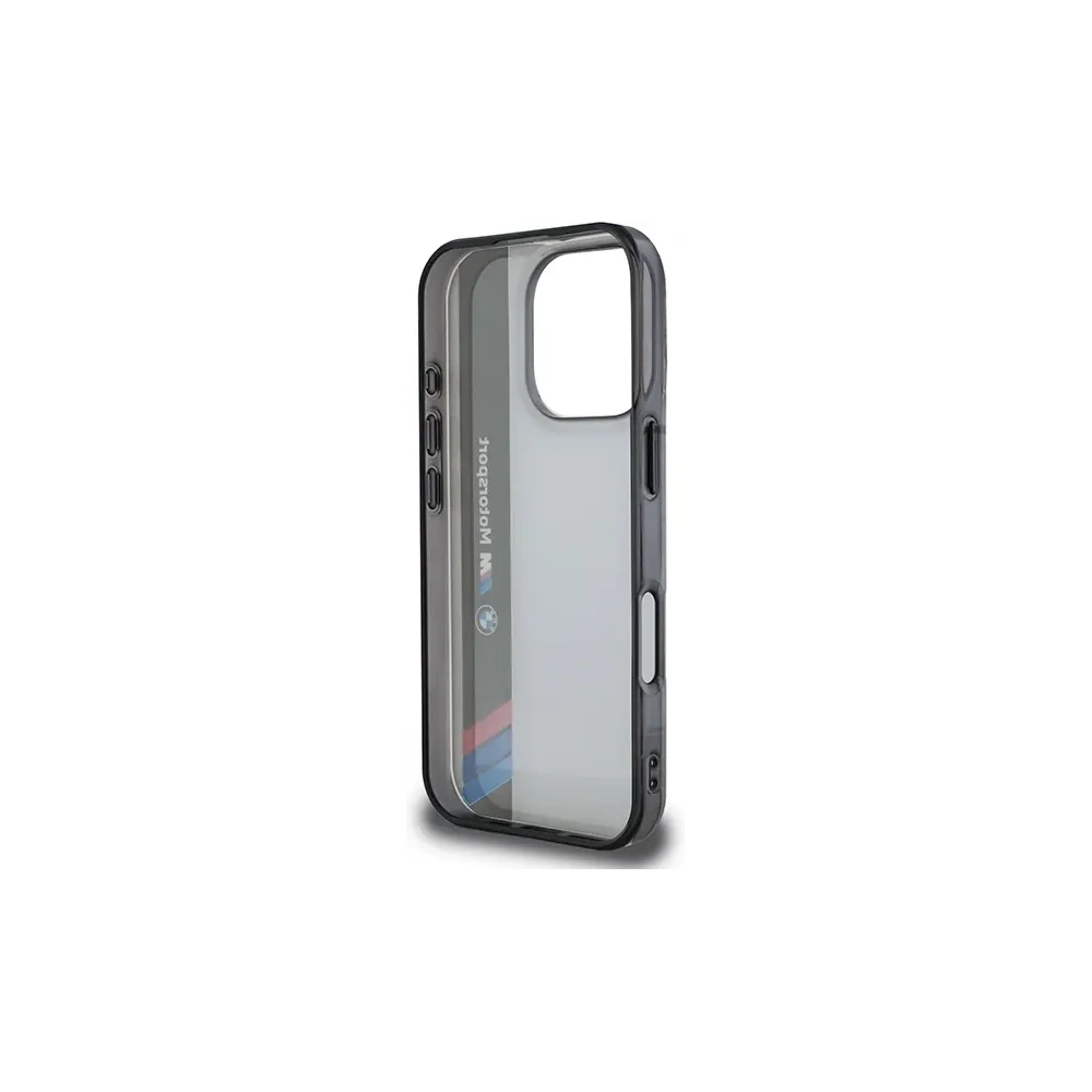Etui BMW BMHCP16X23HTFEG Apple iPhone 16 Pro Max hardcase Motorsport IML Vertical Stripe szary/grey