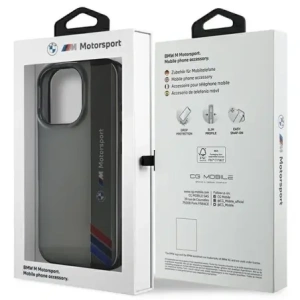 Kup BMW BMHCP16X23HTFEG Apple iPhone 16 Pro Max hardcase Motorsport IML Vertical Stripe gri - BMW758 - {ean13} - Sklep Home Screen