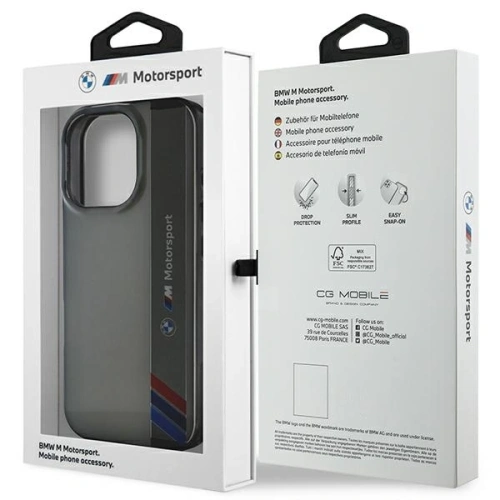 Kup Etui BMW BMHCP16X23HTFEG Apple iPhone 16 Pro Max hardcase Motorsport IML Vertical Stripe šedý/grey - BMW758 - {ean13} - Sklep Home Screen