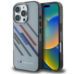 Kup Etui BMW BMHCP16X23HTRAG Apple iPhone 16 Pro Max hardcase Motorsport IML Random Stripes szary/grey - BMW759 - {ean13} - Sklep Home Screen