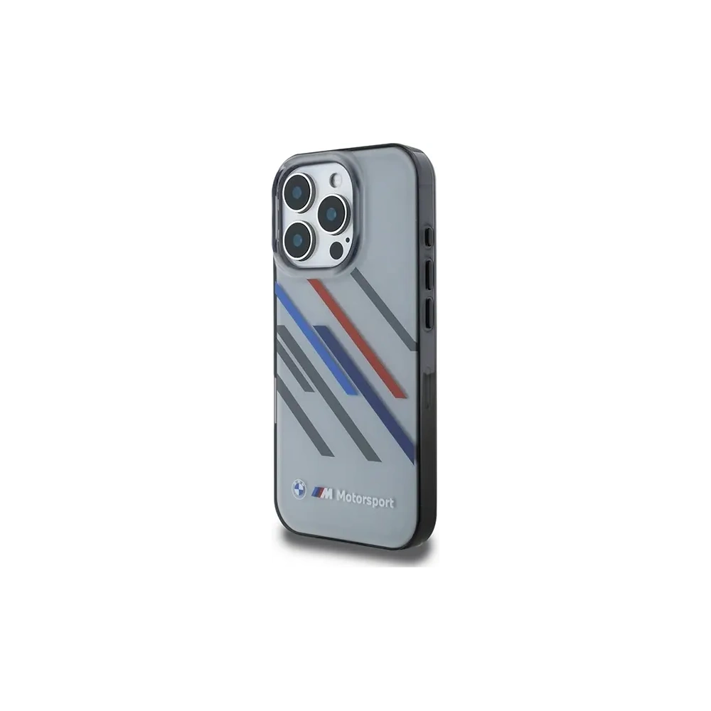 Etui BMW BMHCP16X23HTRAG Apple iPhone 16 Pro Max hardcase Motorsport IML Random Stripes szary/grey