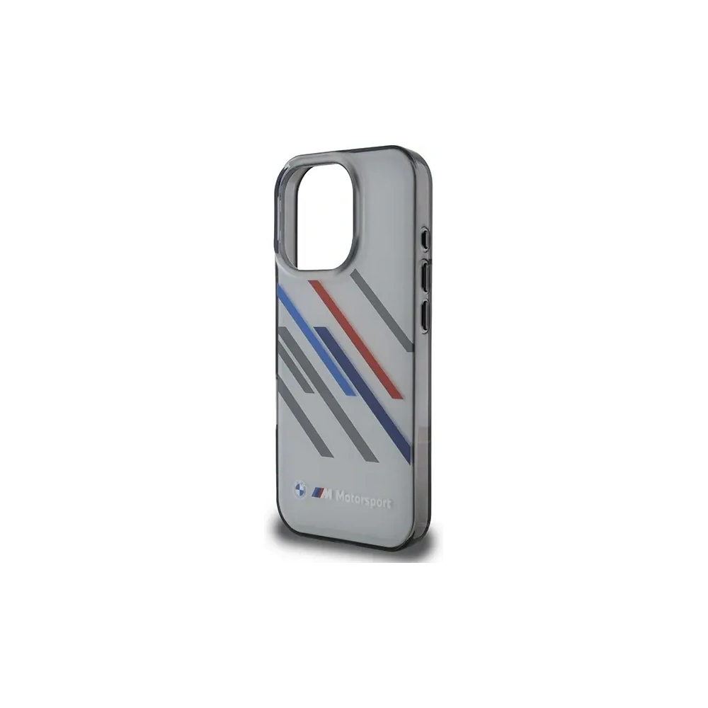 Etui BMW BMHCP16X23HTRAG Apple iPhone 16 Pro Max hardcase Motorsport IML Random Stripes szary/grey
