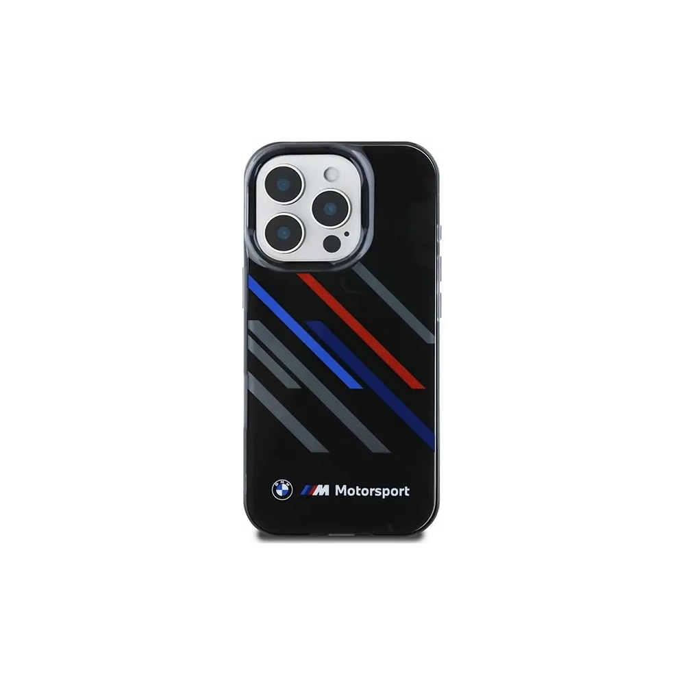 Etui BMW BMHCP16X23HTRAK Apple iPhone 16 Pro Max hardcase Motorsport IML Random Stripes czarny/black