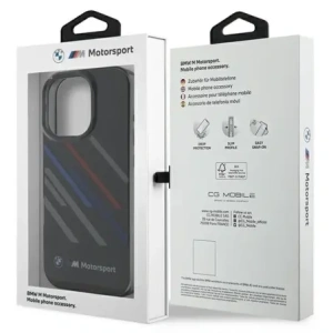 Kup Etui BMW BMHCP16X23HTRAK Apple iPhone 16 Pro Max hardcase Motorsport IML Random Stripes černý/black - BMW760 - {ean13} - Sklep Home Screen