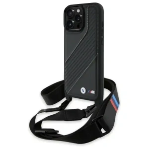 Kup Etui BMW BMHCP16X23PSCCK Apple iPhone 16 Pro Max hardcase M Edition Carbon Stripe & Strap czarny/black - BMW763 - {ean13} - Sklep Home Screen
