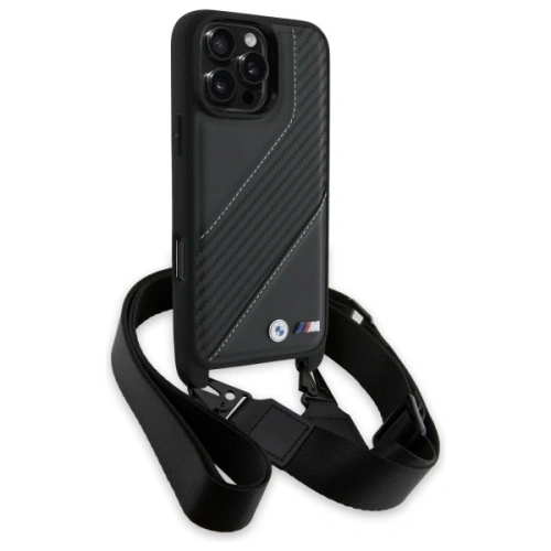 Kup Etui BMW BMHCP16X23PSCCK Apple iPhone 16 Pro Max hardcase M Edition Carbon Stripe & Strap černý/black - BMW763 - {ean13} - Sklep Home Screen