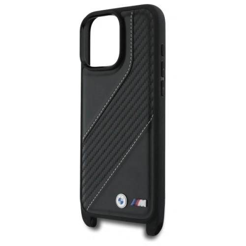 Kup BMW BMHCP16X23PSCCK Apple iPhone 16 Pro Max Hardcase M Edition Carbon Stripe & Strap schwarz - BMW763 - {ean13} - Sklep Home Screen
