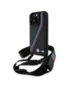 BMW BMHCP16X23PSVTK Apple iPhone 16 Pro Max hardcase M Edition Carbon Tricolor Lines & Strap black
